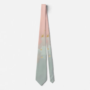 Mint Blush Pink Abstract Popular Collection Tie