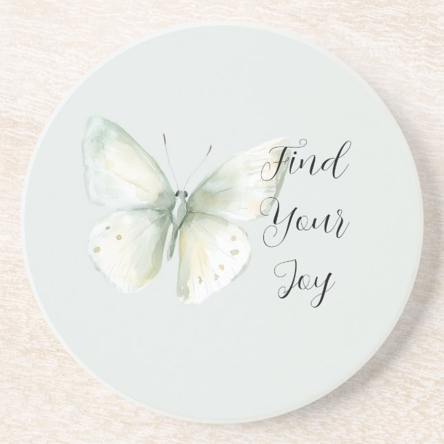 Mint Butterfly Joy Coaster (Front)