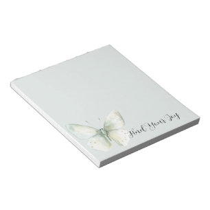 Mint Butterfly Joy Notepad