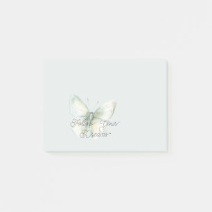 Mint Butterfly Joy Post-it Notes