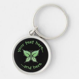 Mint Butterfly Key Ring