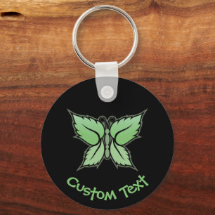 Mint Butterfly Keychain