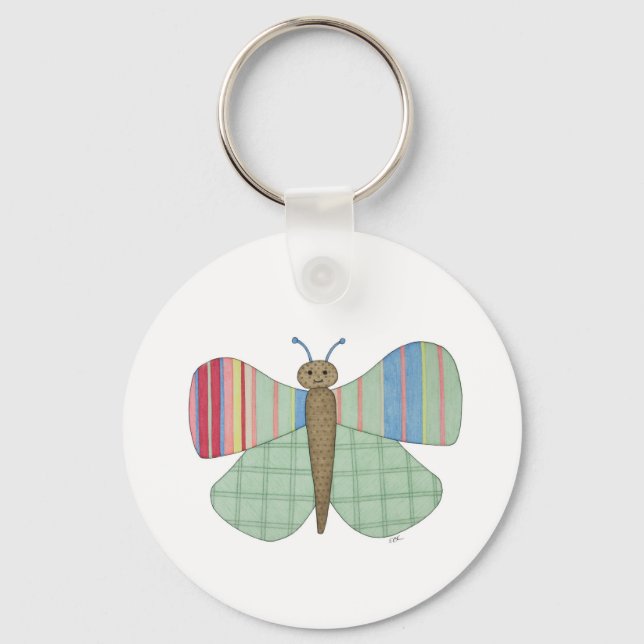 Mint Butterfly Keychain (Front)