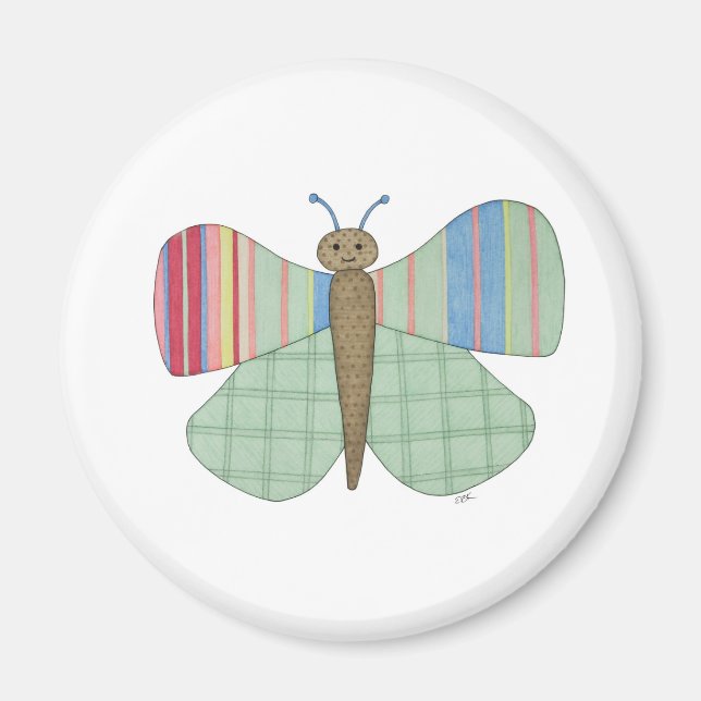 Mint Butterfly Magnet (Front)