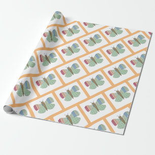 Mint Butterfly Wrapping Paper