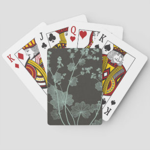 Mint & Charcoal Nature Study I Playing Cards