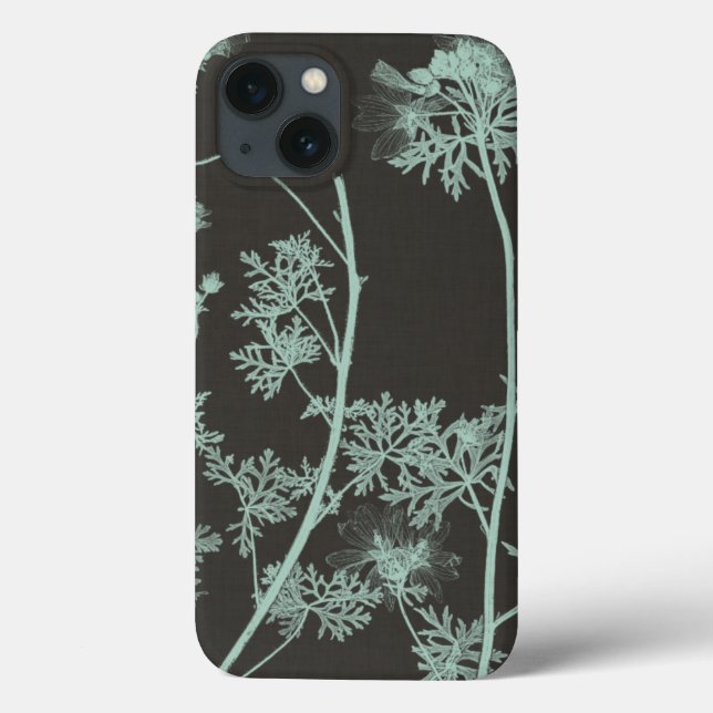 Mint & Charcoal Nature Study IV Case-Mate iPhone Case (Back)