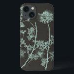 Mint & Charcoal Nature Study IV iPhone 13 Case<br><div class="desc">Floral</div>