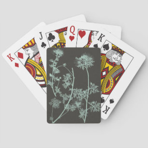 Mint & Charcoal Nature Study IV Playing Cards