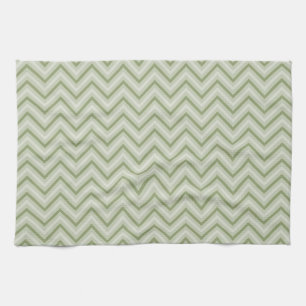 Mint Chevron Tea Towel