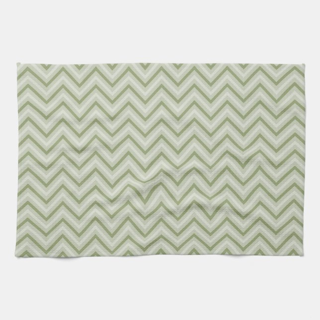 Mint Chevron Tea Towel (Horizontal)