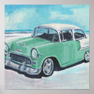MINT CHEVY BY JUANMA GARCIA POSTER