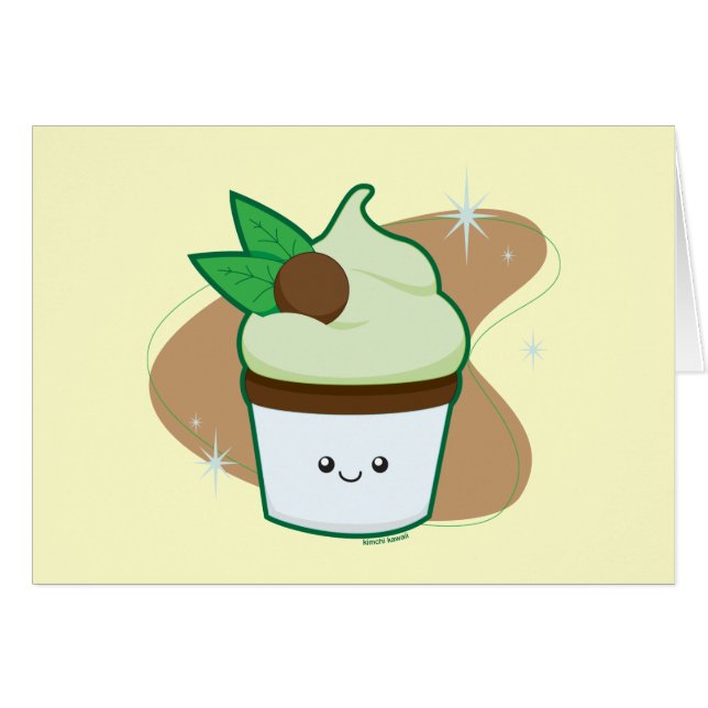 Mint Chip Cupcake (Front Horizontal)