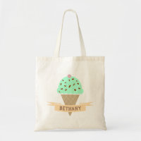 Mint Choc Chip Ice Cream Cone Personalised