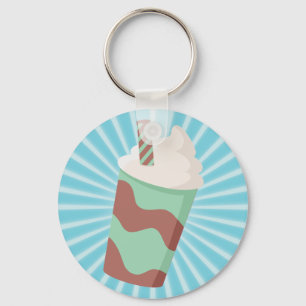 Mint Choc Milkshake Key Ring