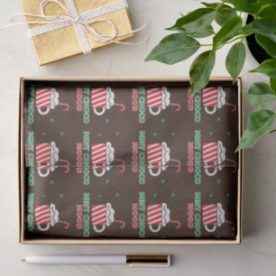 Mint Choco Mood Christmas Serving Tray Tissue Paper