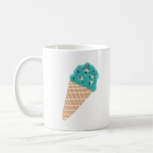 Mint Chocolate Chip Ice Cream Cone Gift Coffee Mug