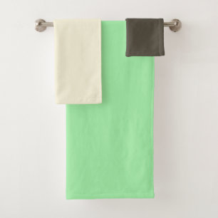 Mint Chocolate Chip Ice Cream Flavour Colours  Bath Towel Set