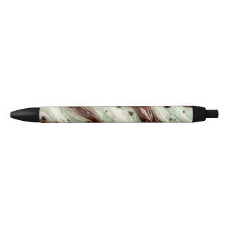 Mint Chocolate Chip Milkshake Marble Design Black Ink Pen