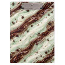 Mint Chocolate Chip Milkshake Marble Design