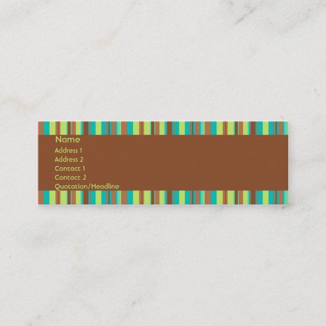 Mint Chocolate Profile Card (Front)