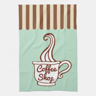 Mint Coffee Shop Kitchen Towel