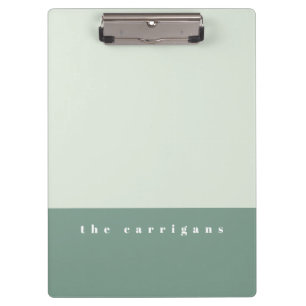 Mint Colour Block Clipboard