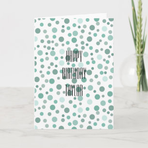 Mint Confetti Card