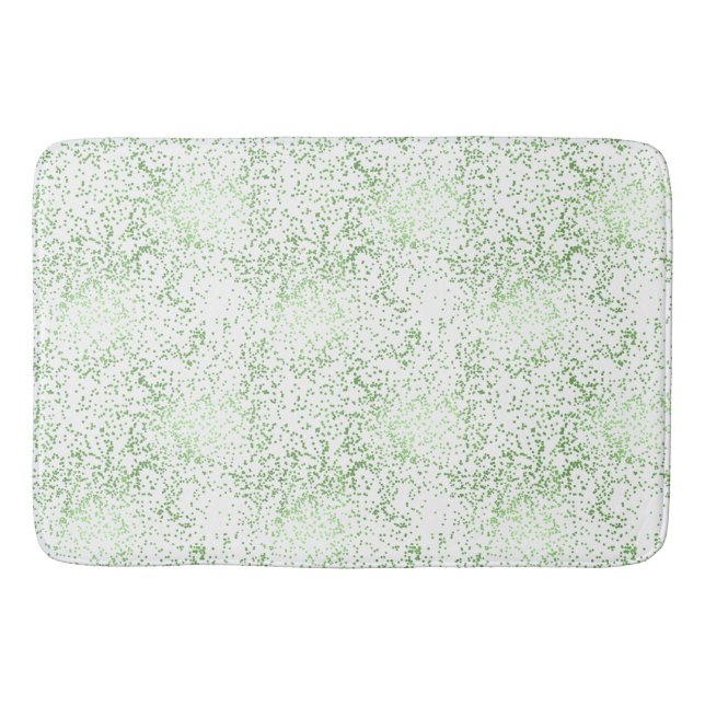 Mint Confetti Dots Bath Mat (Front)