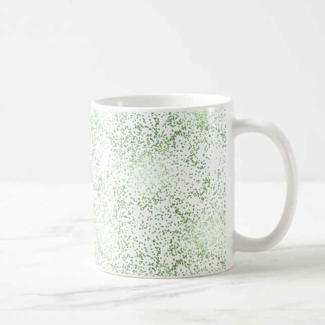 Mint Confetti Dots Coffee Mug (Right)