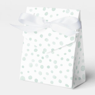 Mint Confetti Watercolor Dots Favour Box