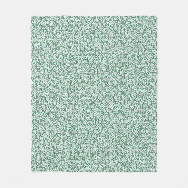 mint cream celadon light green blue grey fleece blanket (Front)
