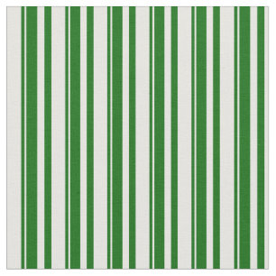 Mint Cream & Dark Green Coloured Lines Pattern Fabric