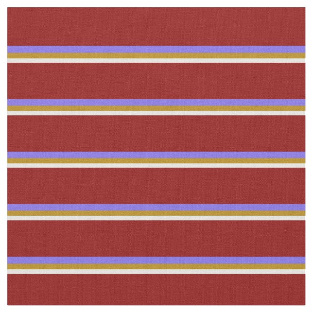 Mint Cream, Goldenrod, Medium Slate Blue, Dark Red Fabric (Close Up)
