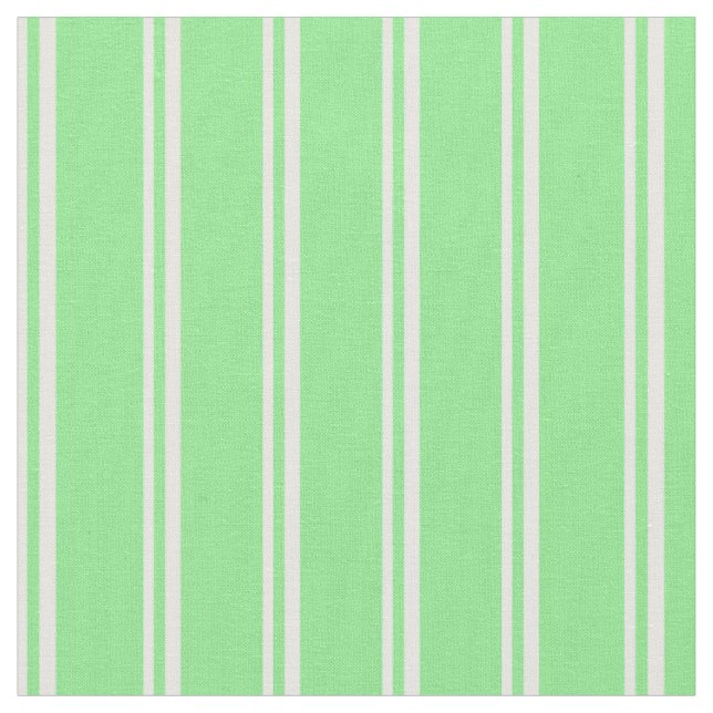 Mint Cream & Light Green Pattern Fabric (Close Up)