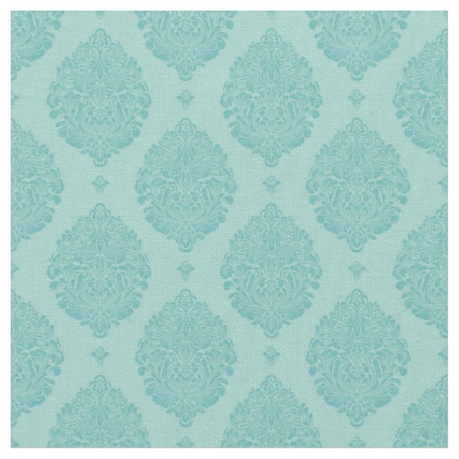 Mint Damask Fabric (Close Up)