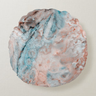 Mint Emperador marble onyx Round Cushion