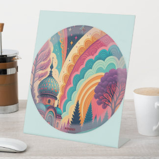 Mint Fantasy Dome Pedestal Sign – Customisable
