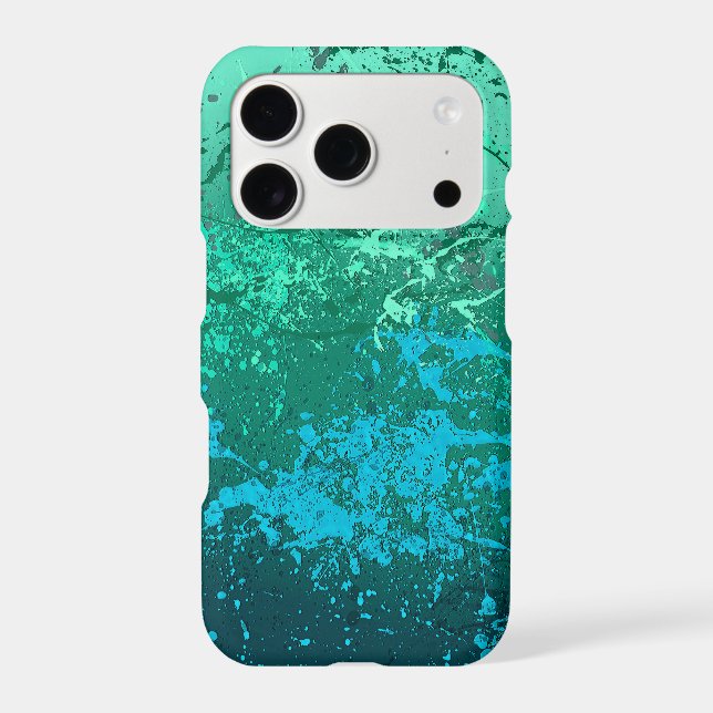 Mint Flurry: Abstract spatter art (Back)