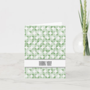 Mint Geometric Abstract Thank You