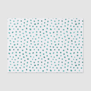 Mint Glitter Dots Birthday Tissue Paper