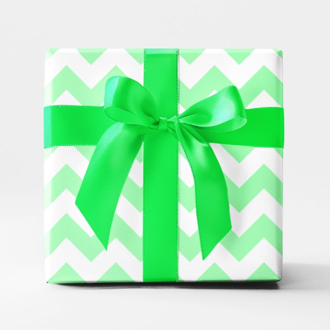 Mint Green and White Chevron Wrapping Paper (Mint Green and White Chevron Wrapping Paper)