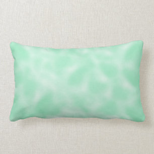 Mint Green and White Mottled Lumbar Cushion
