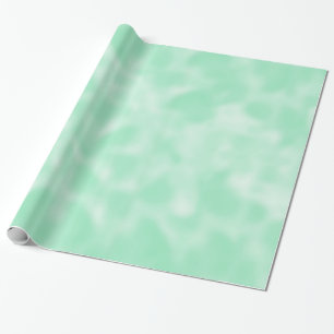 Mint Green and White Mottled Wrapping Paper