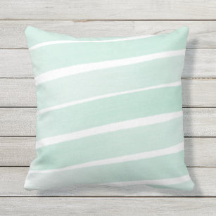 mint green garden cushions