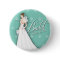 Mint Green and White Vintage Bridal Shower Pin