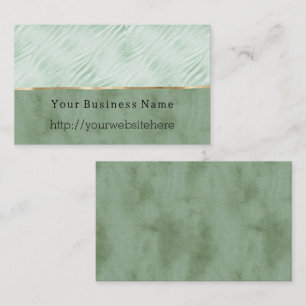 Mint Green Animal Business name website Business Card