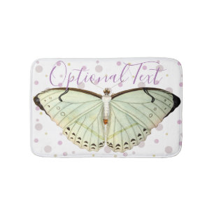 Mint Green Beauty Butterfly Bath Mat