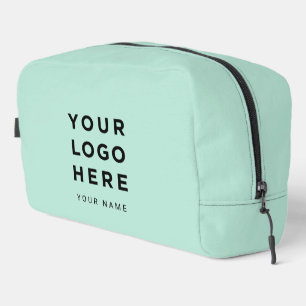 Mint Green Business Logo Name Instagram Travel Dopp Kit