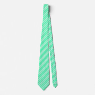 Mint green candy stripes tie